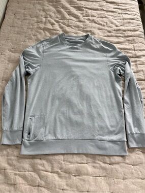 Vuori Ponte Performance Men’s Long Sleeve Gray Heather Sz Medium